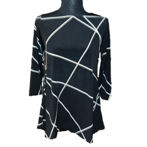 Alfani Black and White Blouse